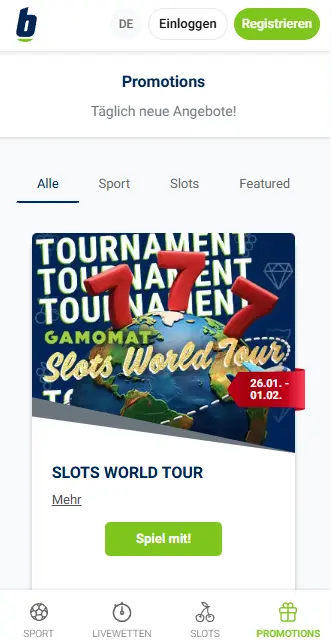 Funktionen und Nutzung BET-AT-HOME
