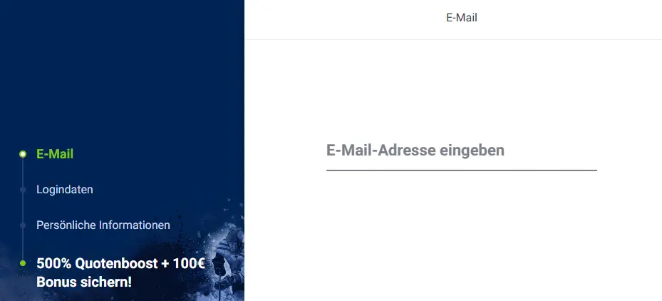 Kontozugang nach dem Login BET-AT-HOME
